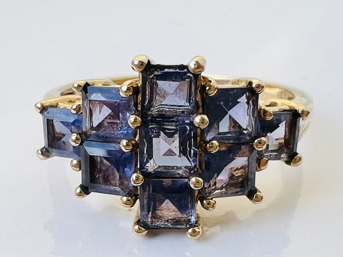 9ct Gold Iolite Ring