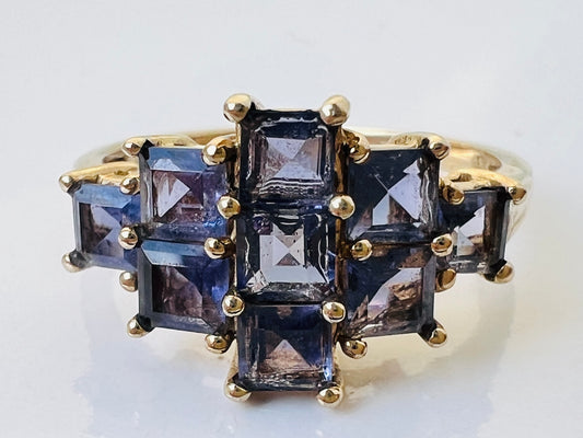 9ct Gold Iolite Ring