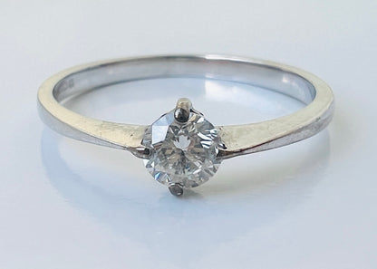 9ct Gold Diamond Solitaire Ring