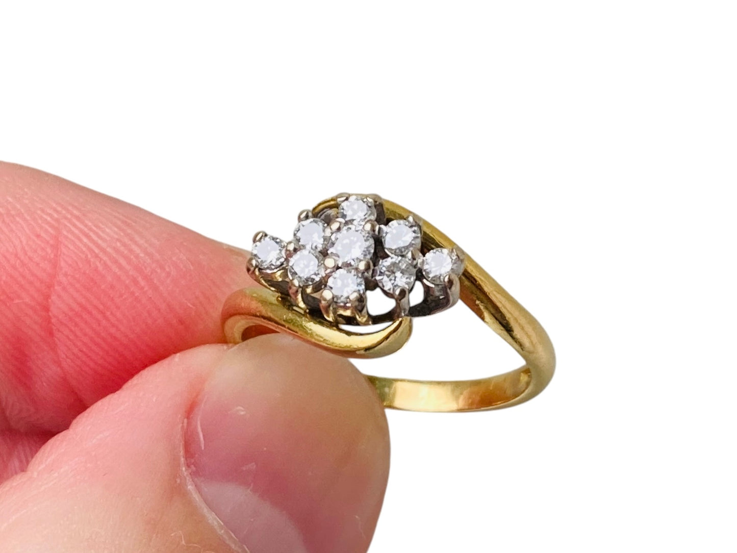 Vintage 18ct Gold Diamond Ring