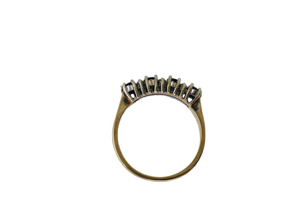 Vintage 9ct Gold Sapphire & Diamond Ring