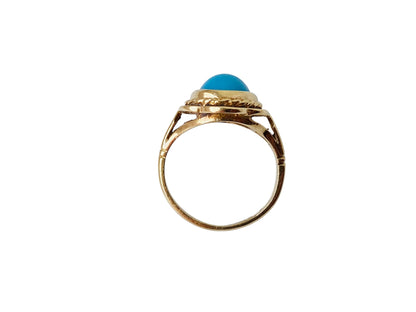 Vintage 9ct Gold Turquoise Ring