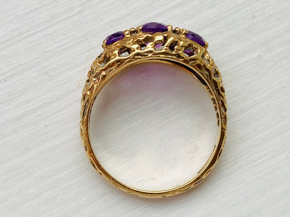 9ct Gold Amethyst Ring