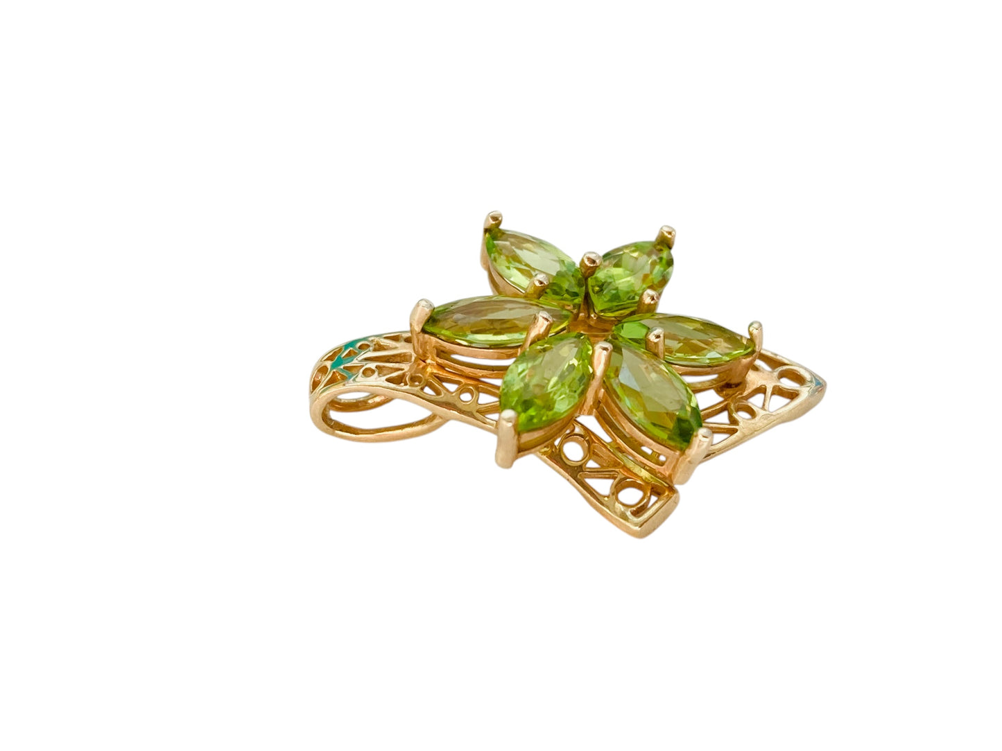 9ct Gold Peridot Pendant
