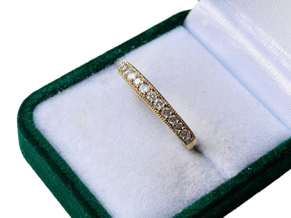 9ct Gold Diamond Band Ring