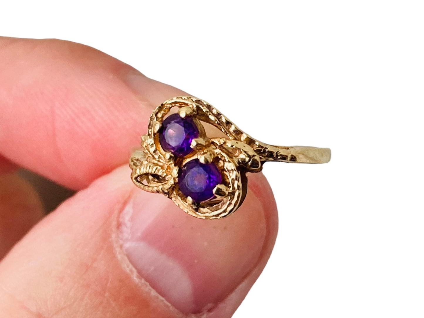 Vintage 9ct Gold Amethyst Ring