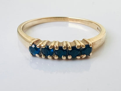 9ct Gold Sapphire Ring