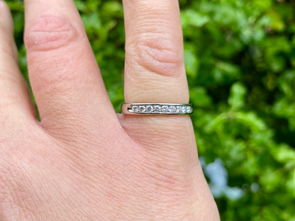 9ct Gold Nine-Stone Diamond Ring