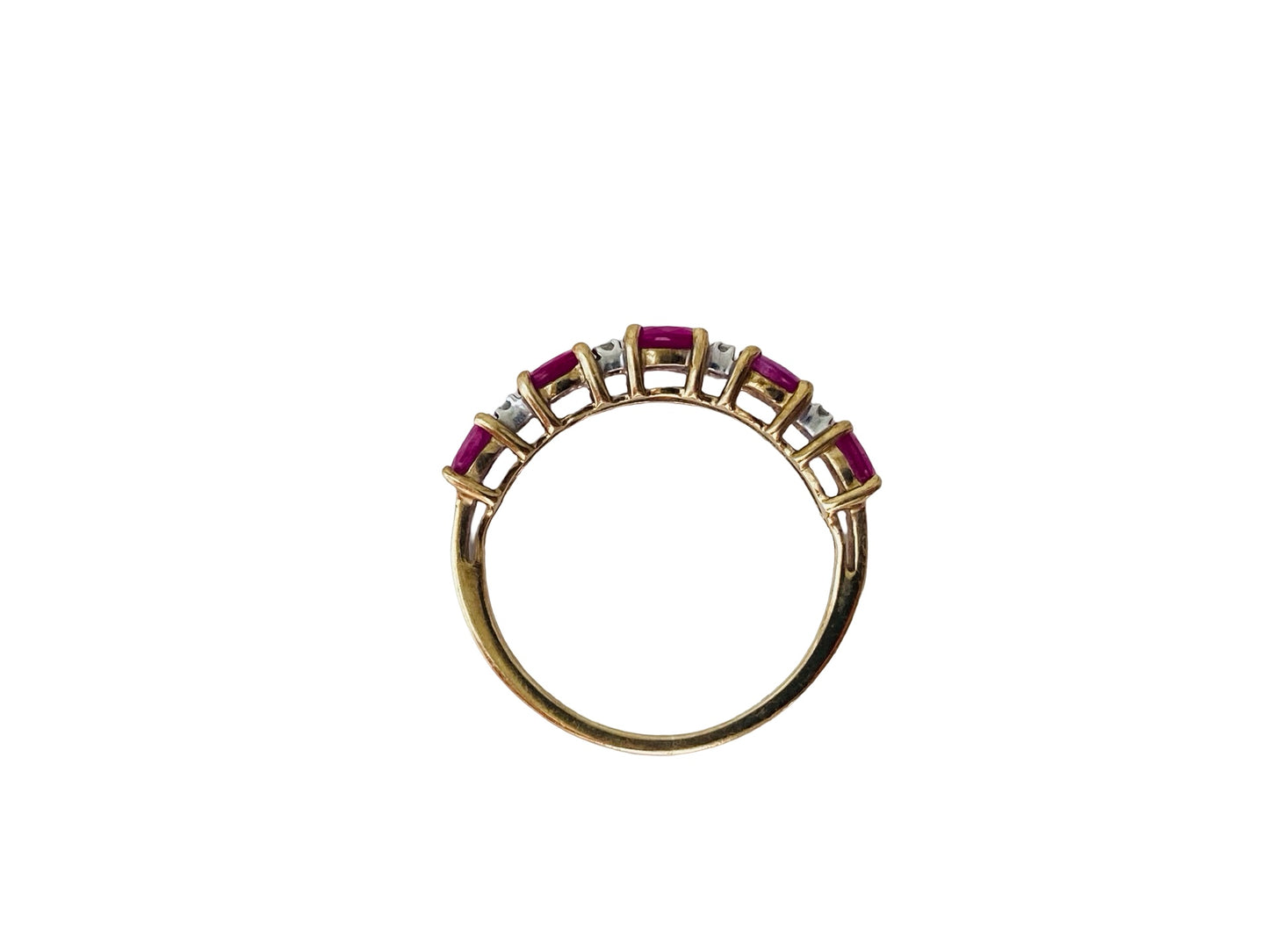 9ct Gold Ruby & Diamond Ring