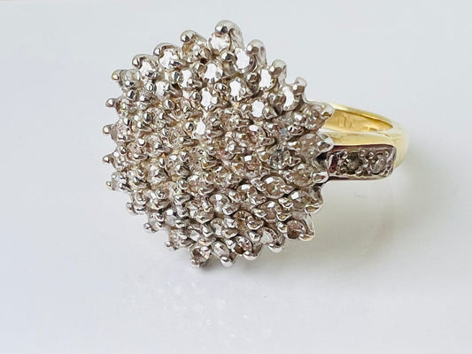18ct Gold Diamond Cluster Ring