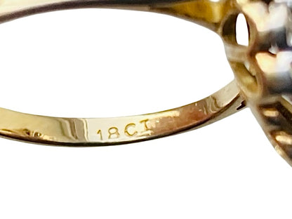 Vintage 18ct Gold Sapphire & Diamond Ring