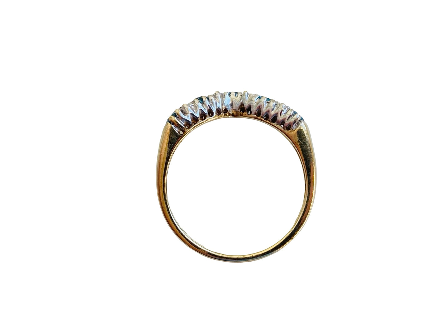 9ct Gold Topaz & Diamond Ring