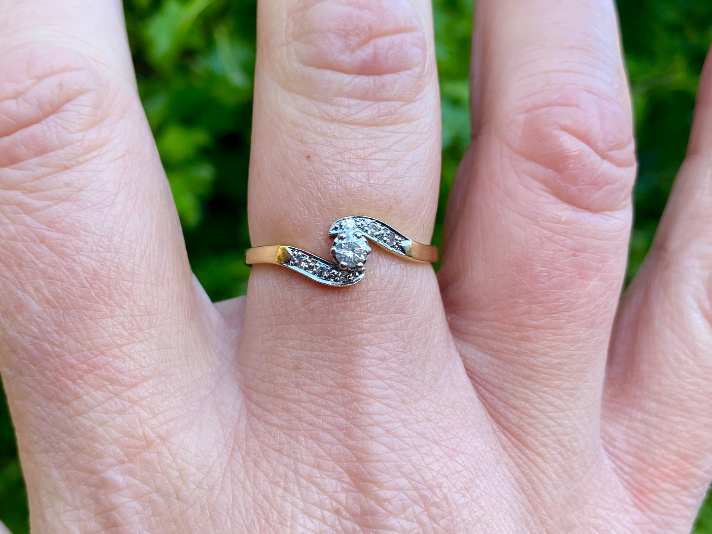 Vintage 18ct Gold Diamond Ring