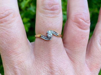 Vintage 18ct Gold Diamond Ring