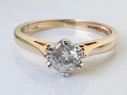 Vintage 9ct Gold Diamond Ring