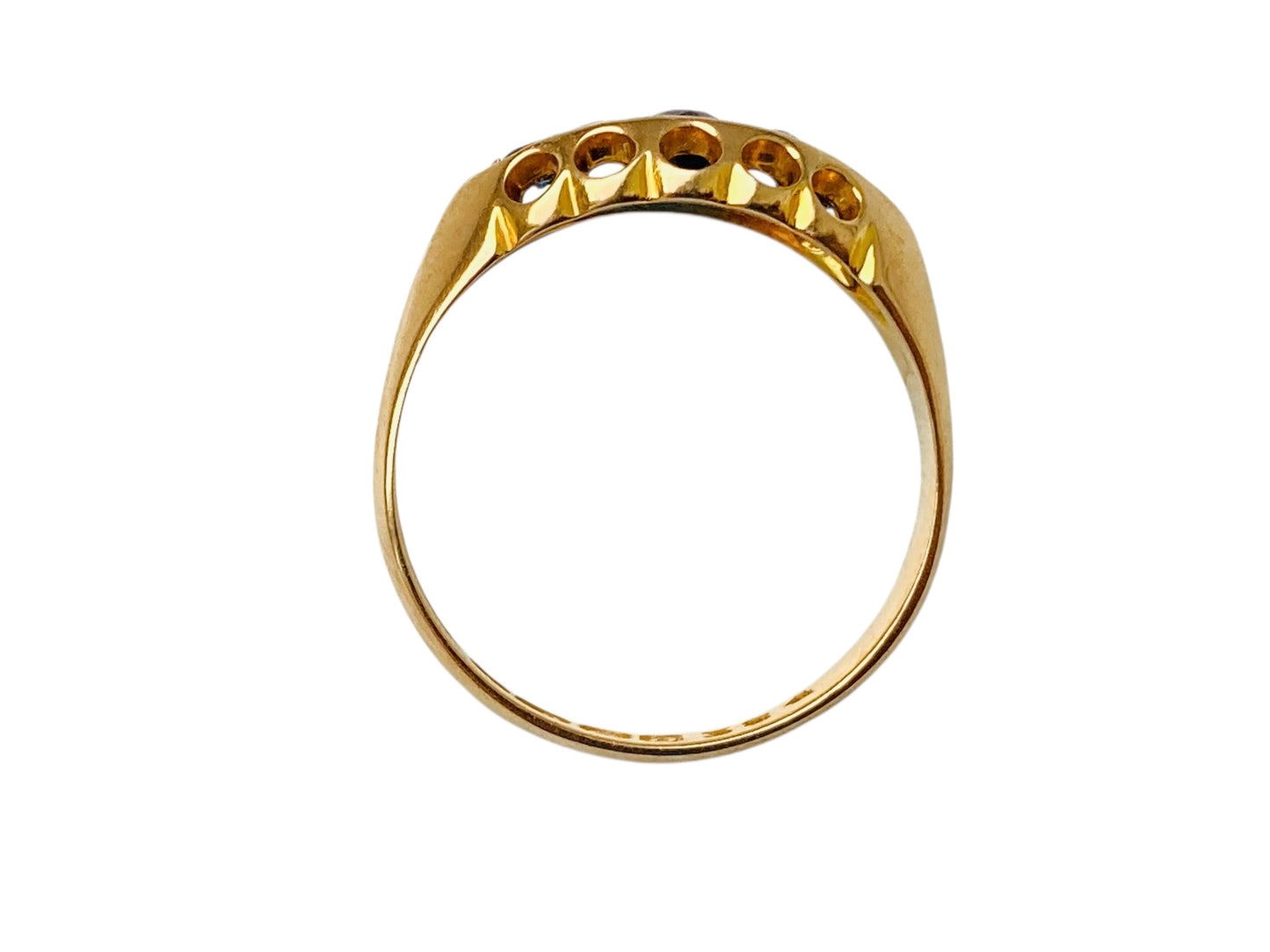 Antique 18ct Gold Sapphire & Diamond Ring