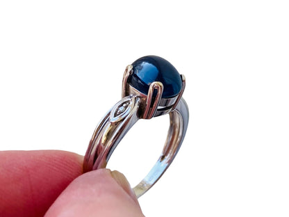 9ct Gold Sapphire & Diamond Ring