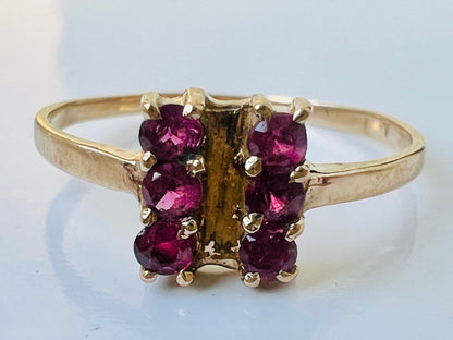 Vintage 9ct Gold Ruby Ring