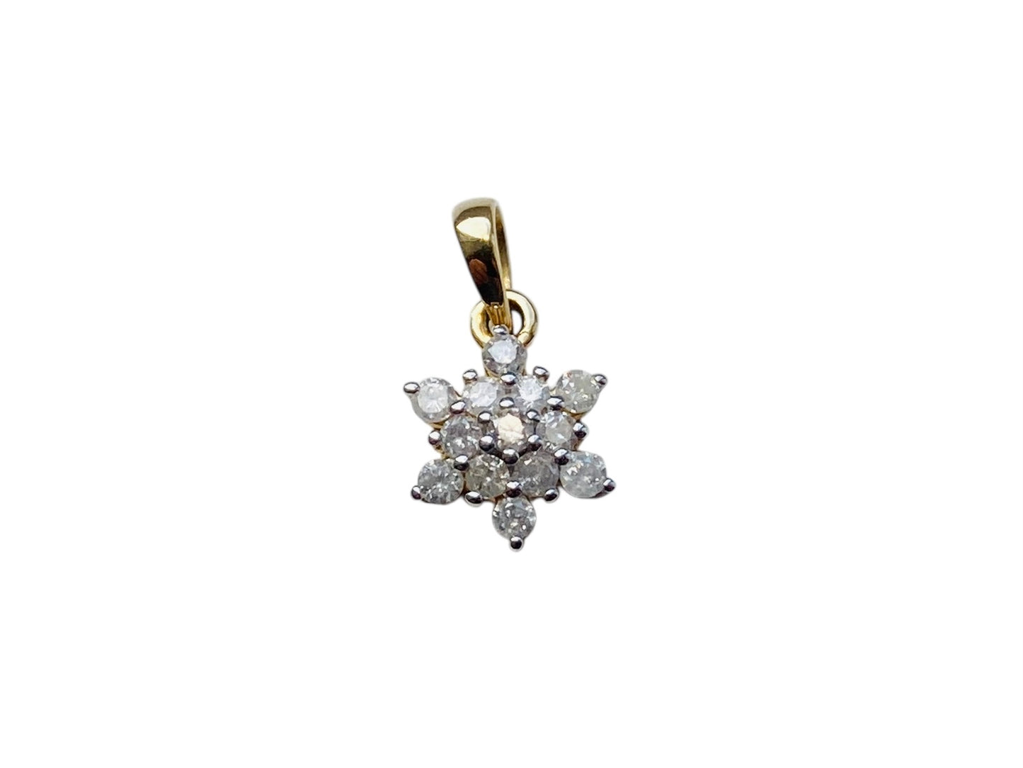 10ct Gold Diamond Pendant