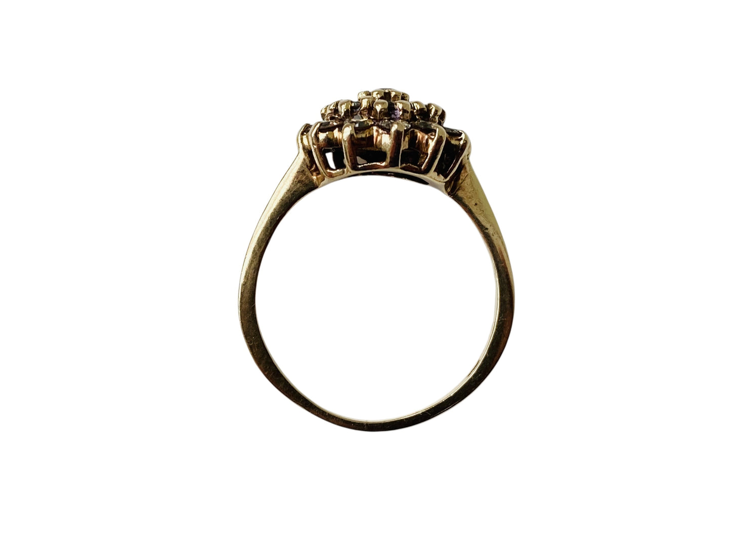 9ct Gold Champagne Diamond Ring