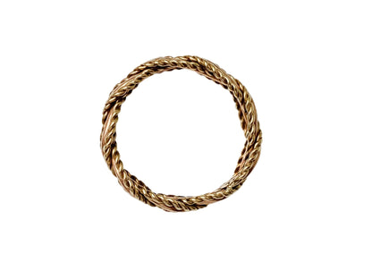 9ct Gold Twisted Rope Braid Ring