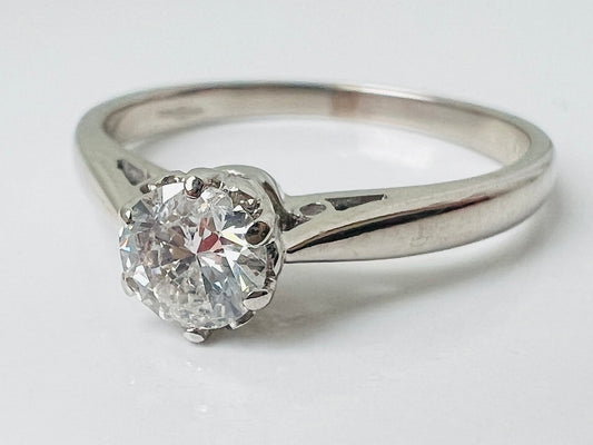 18ct Gold 0.33ct Diamond Solitaire Ring