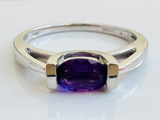 9ct Gold Amethyst Ring