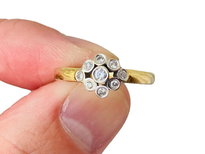Vintage 18ct Gold Diamond Ring