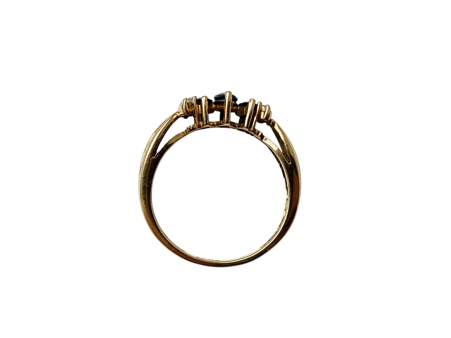 9ct Gold Sapphire & Diamond Ring