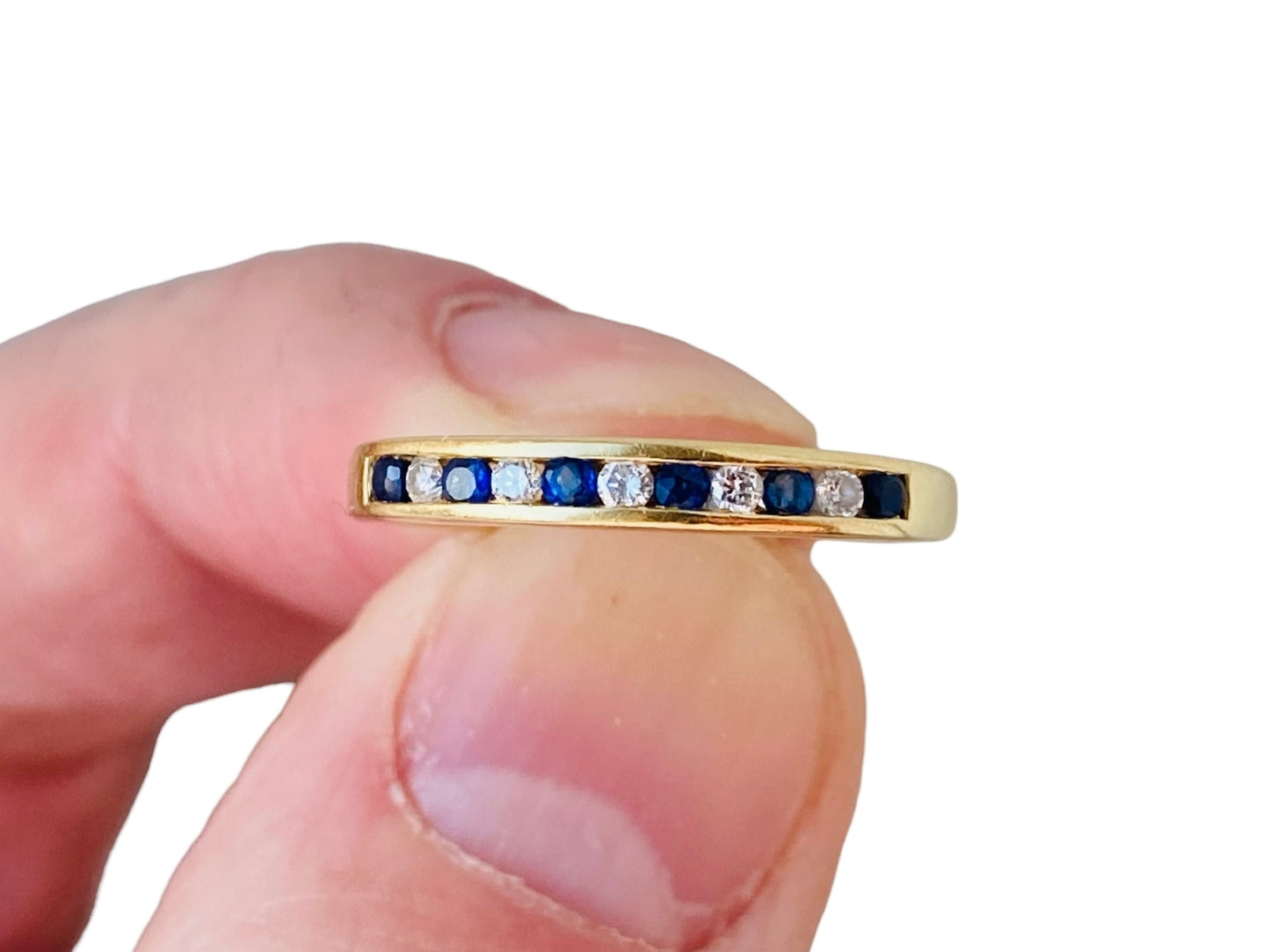 18ct Gold Sapphire & Diamond Ring