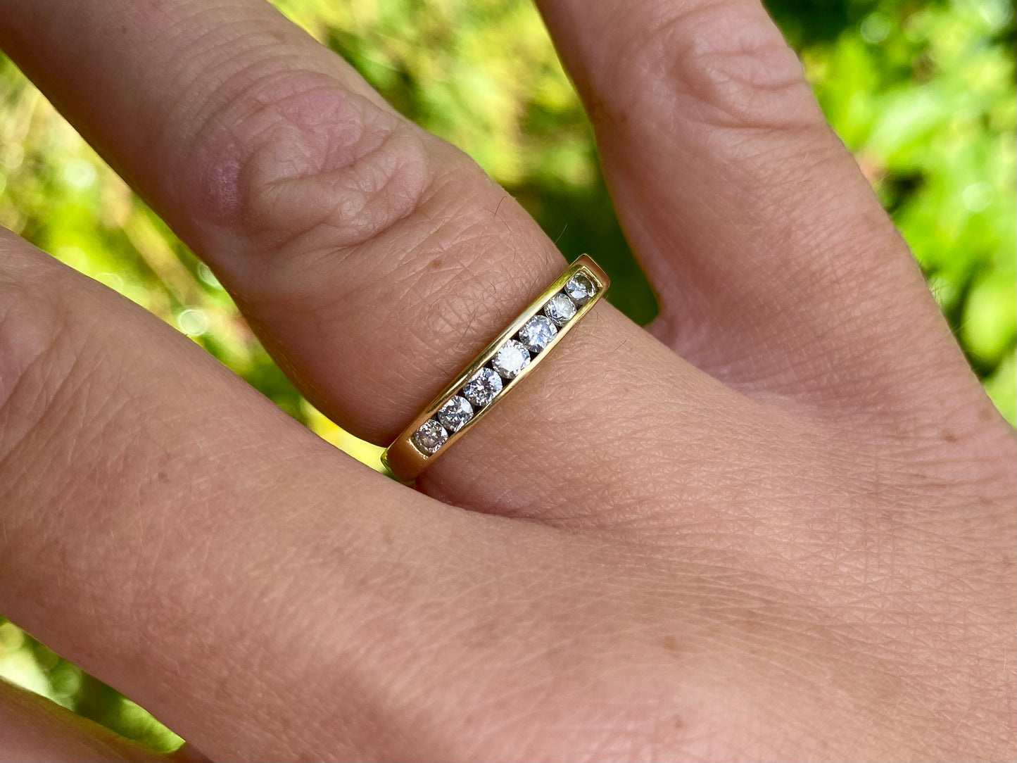 18ct Gold Seven-Stone Diamond Ring