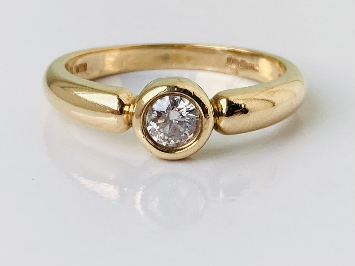 9ct Gold 0.20ct Diamond Solitaire Ring