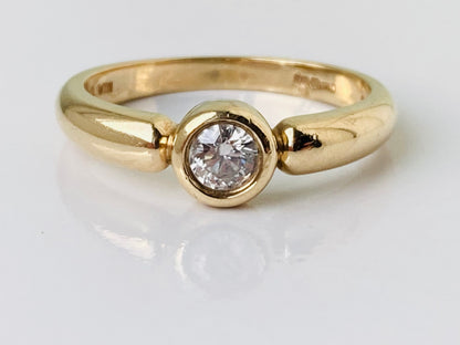 9ct Gold 0.20ct Diamond Solitaire Ring