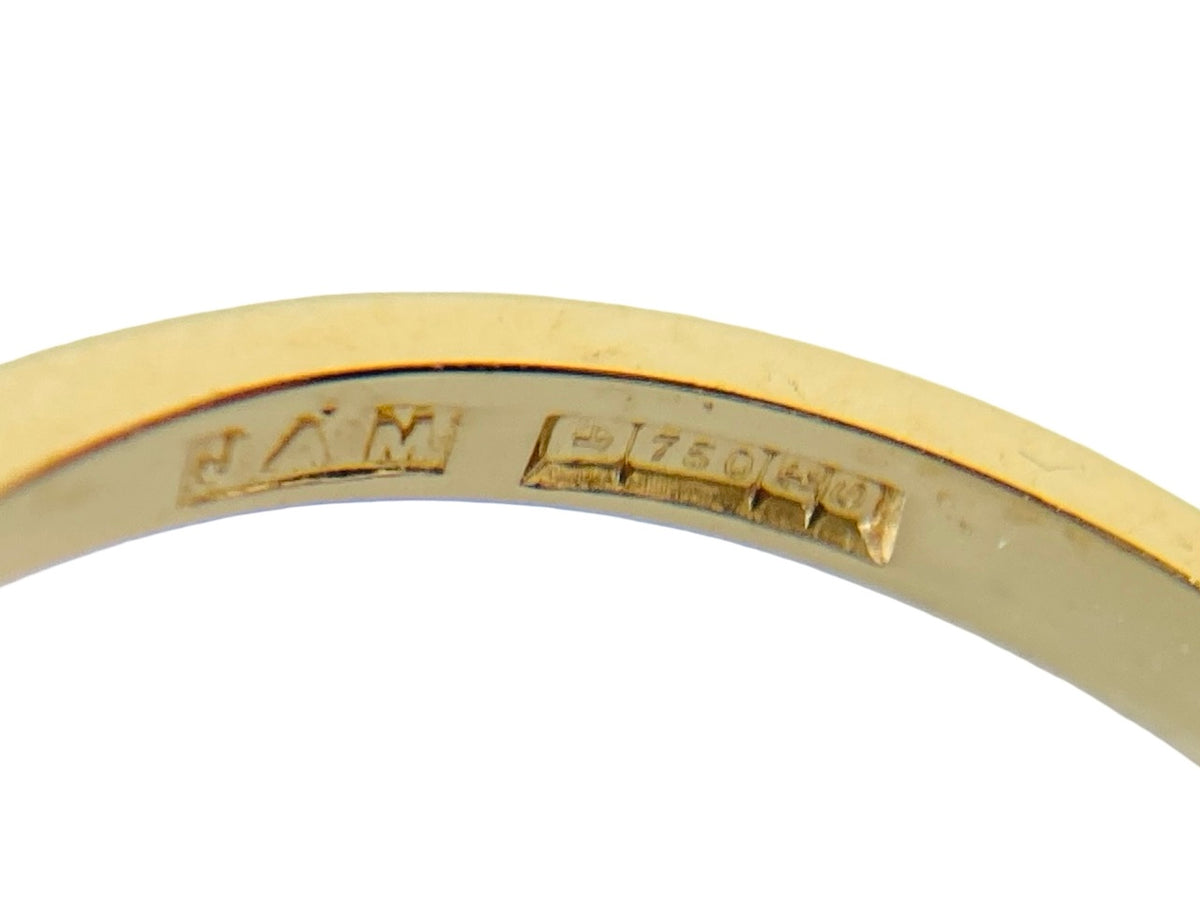 Vintage 18ct Gold Sapphire & Diamond Ring