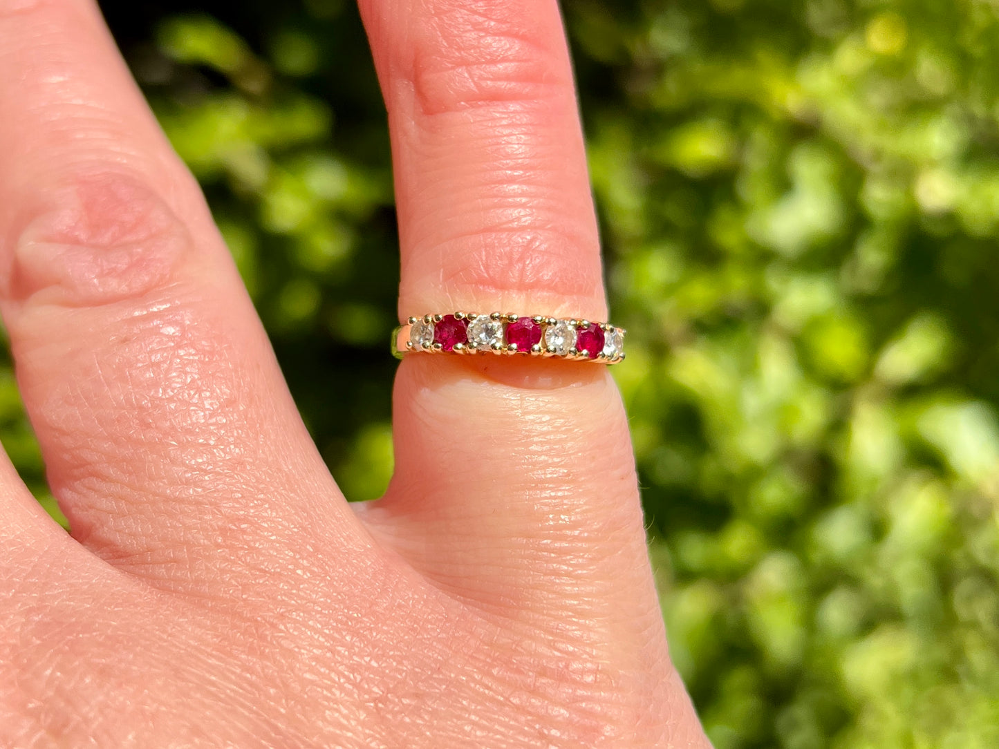 14ct Gold Ruby & Diamond Ring
