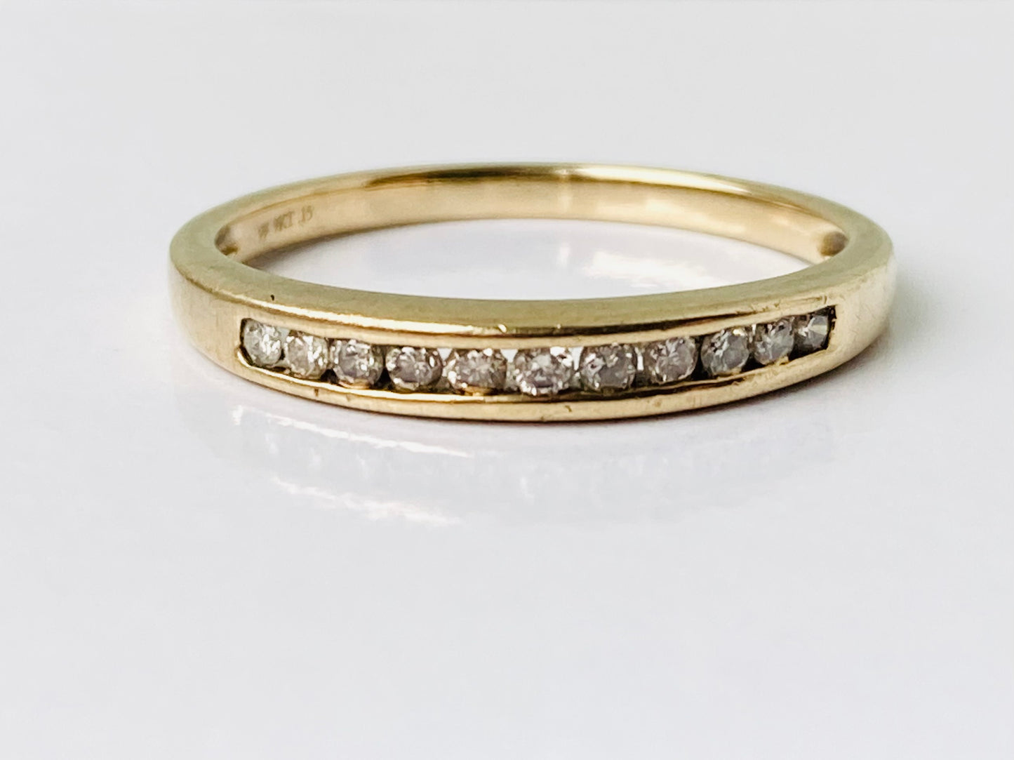 9ct Gold Diamond Band Ring