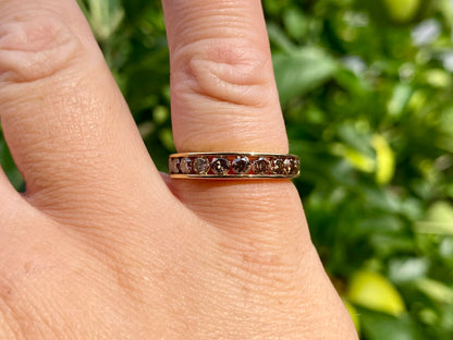 9ct Gold Champagne Diamond Ring