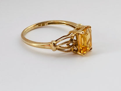 9ct Gold Citrine Ring