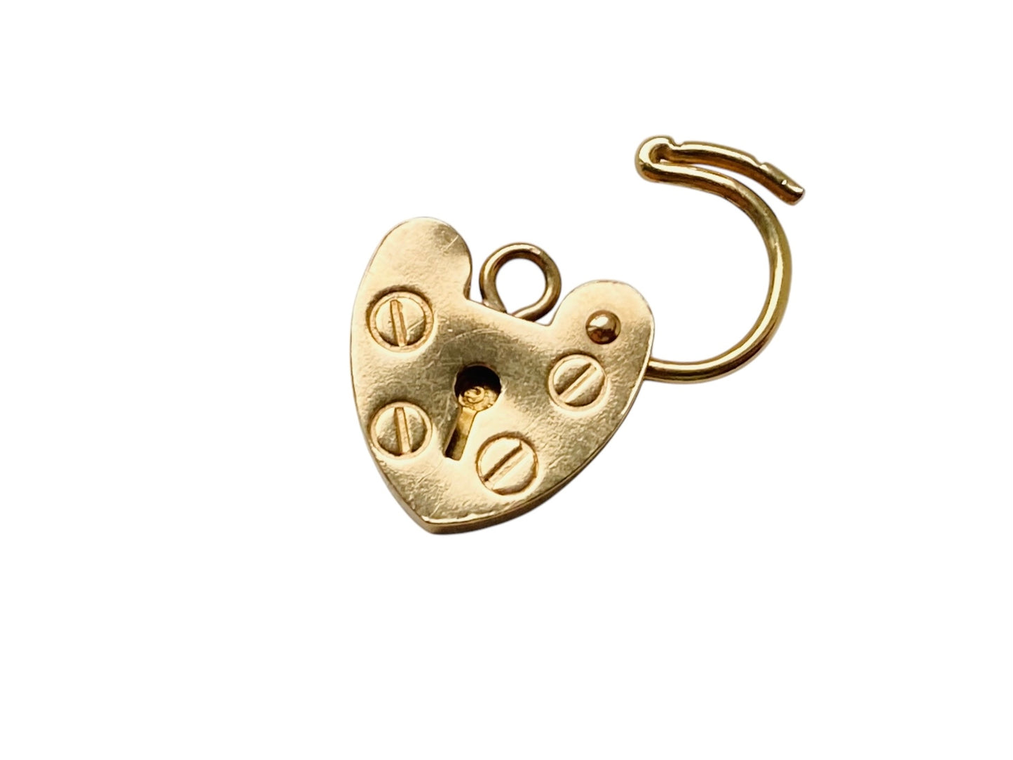 9ct Gold Heart Padlock Clasp