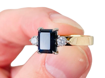18ct Gold Sapphire & Diamond Ring
