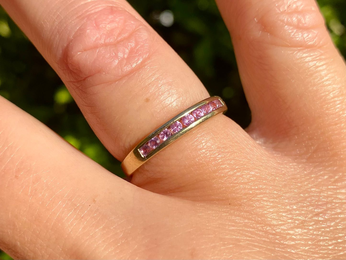 9ct Gold Pink Sapphire Ring