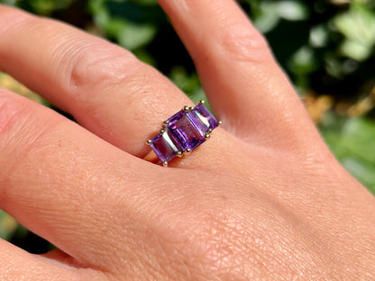 9ct Gold Amethyst Ring