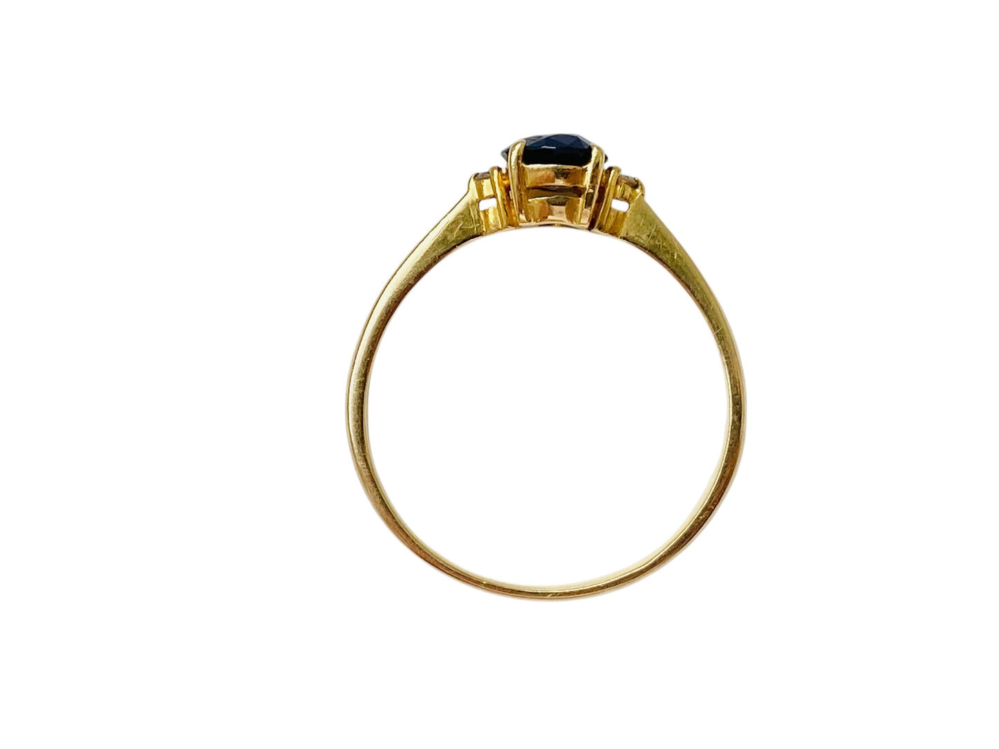 Vintage 18ct Gold Sapphire & Diamond Ring