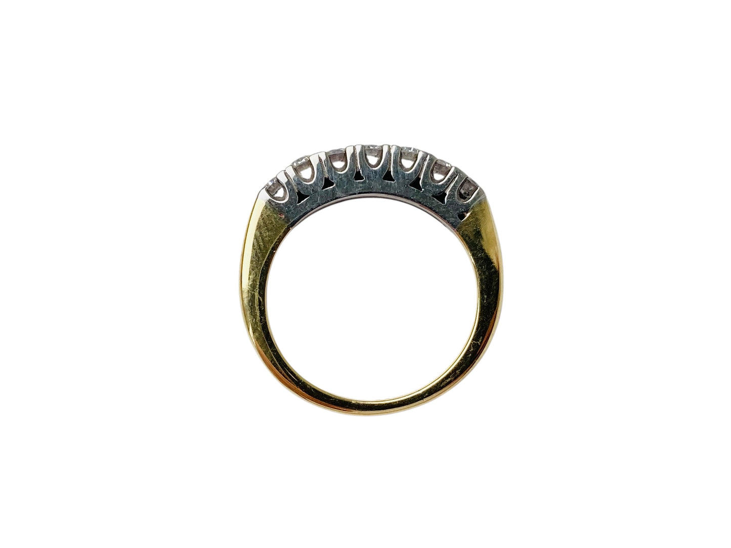 Vintage 18ct Gold Seven-Stone Diamond Ring