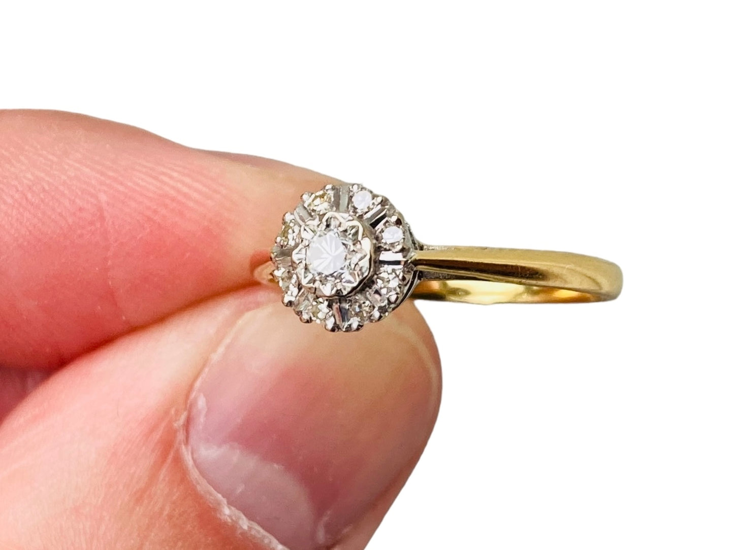 Vintage 18ct Gold Diamond Ring