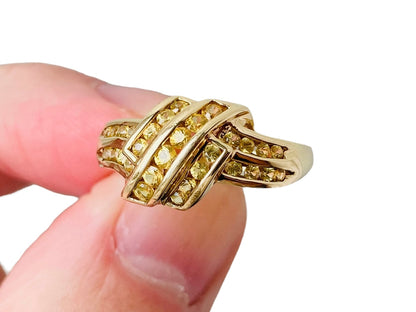 9ct Gold Yellow Sapphire Ring