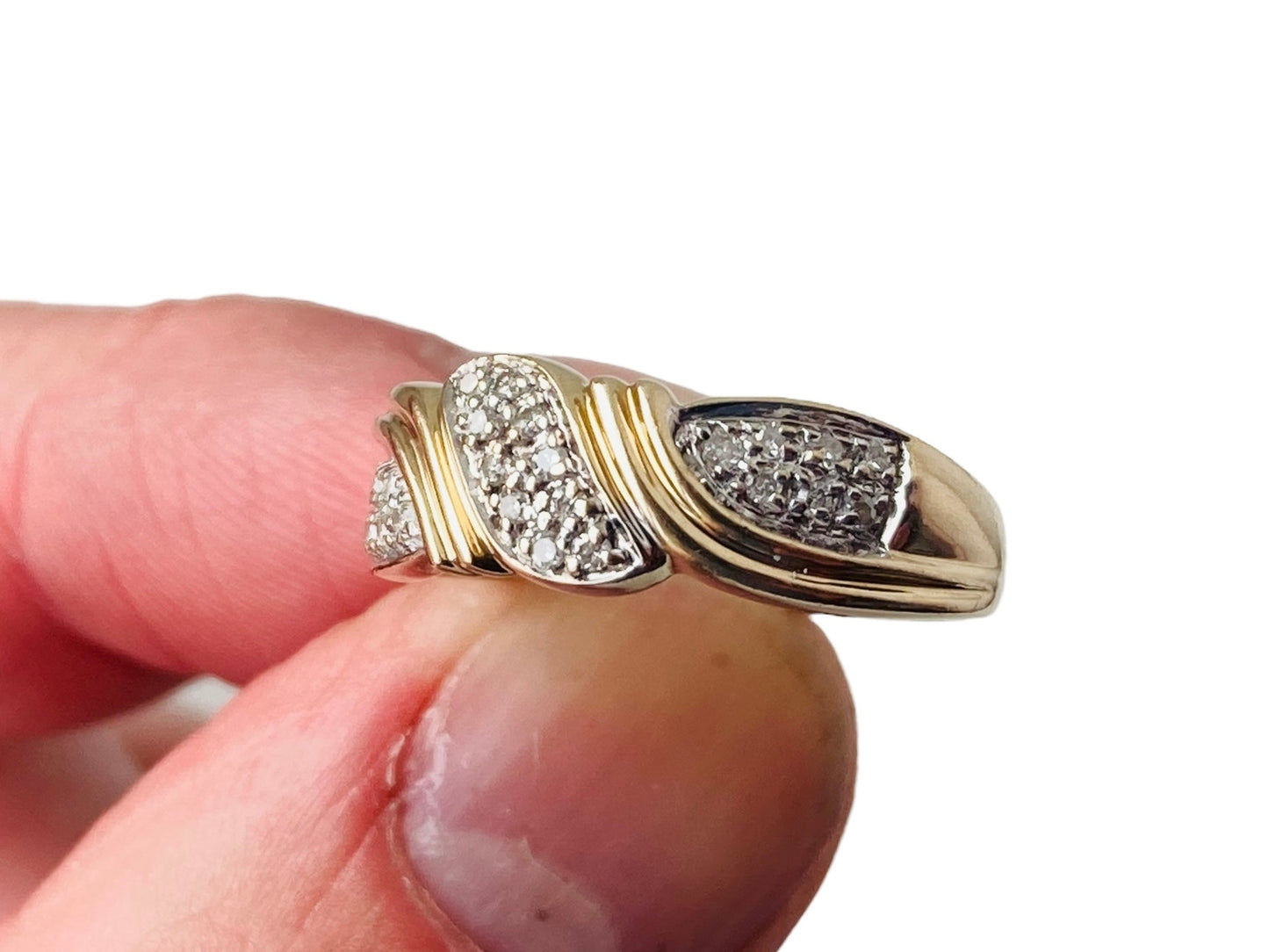 9ct Gold Diamond Band Ring