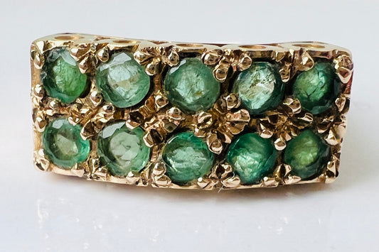 Vintage 9ct Gold Emerald Ring