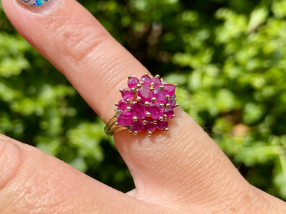 9ct Gold Ruby & Diamond Ring