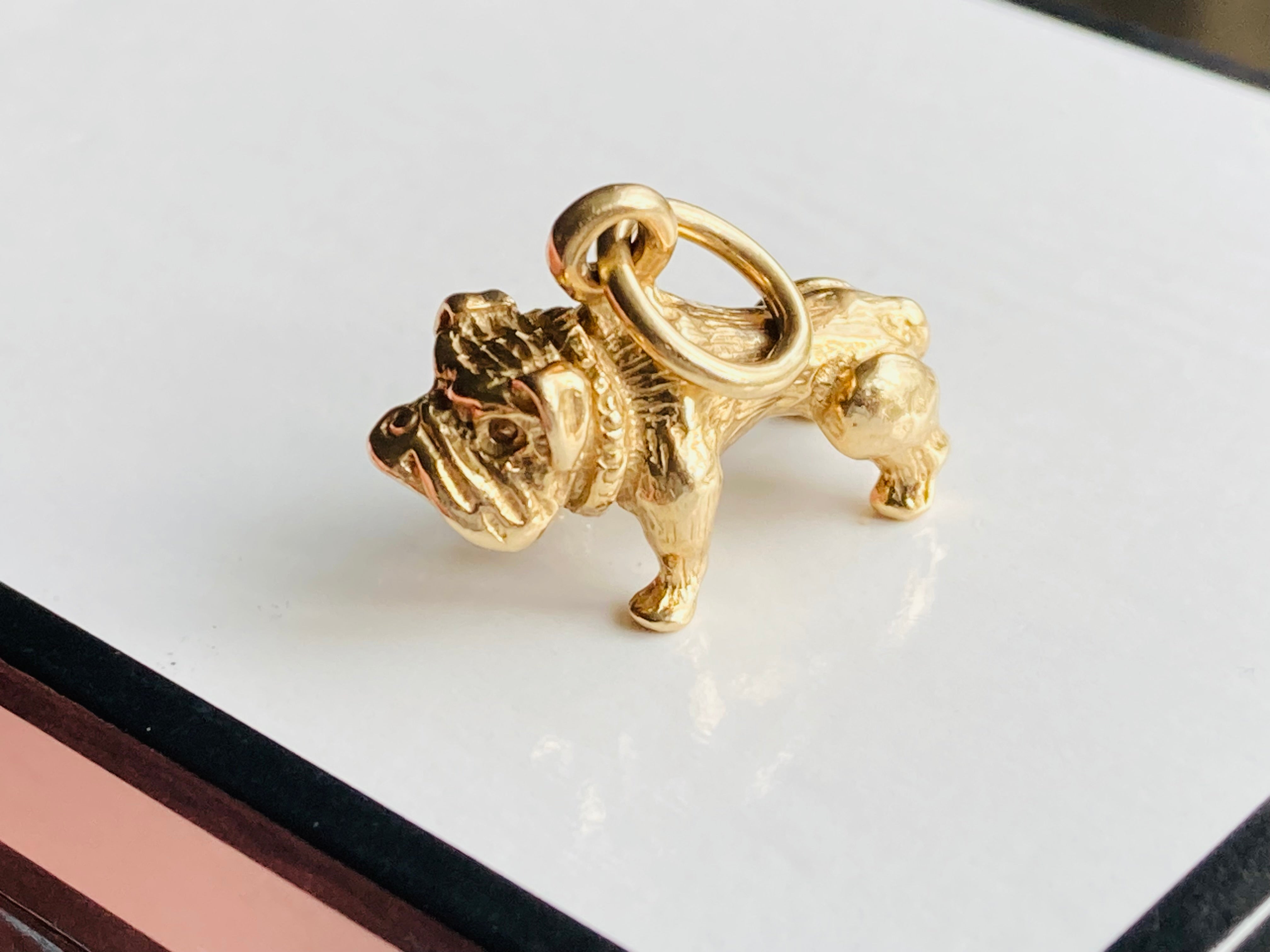 9ct store Gold Bulldog Charm